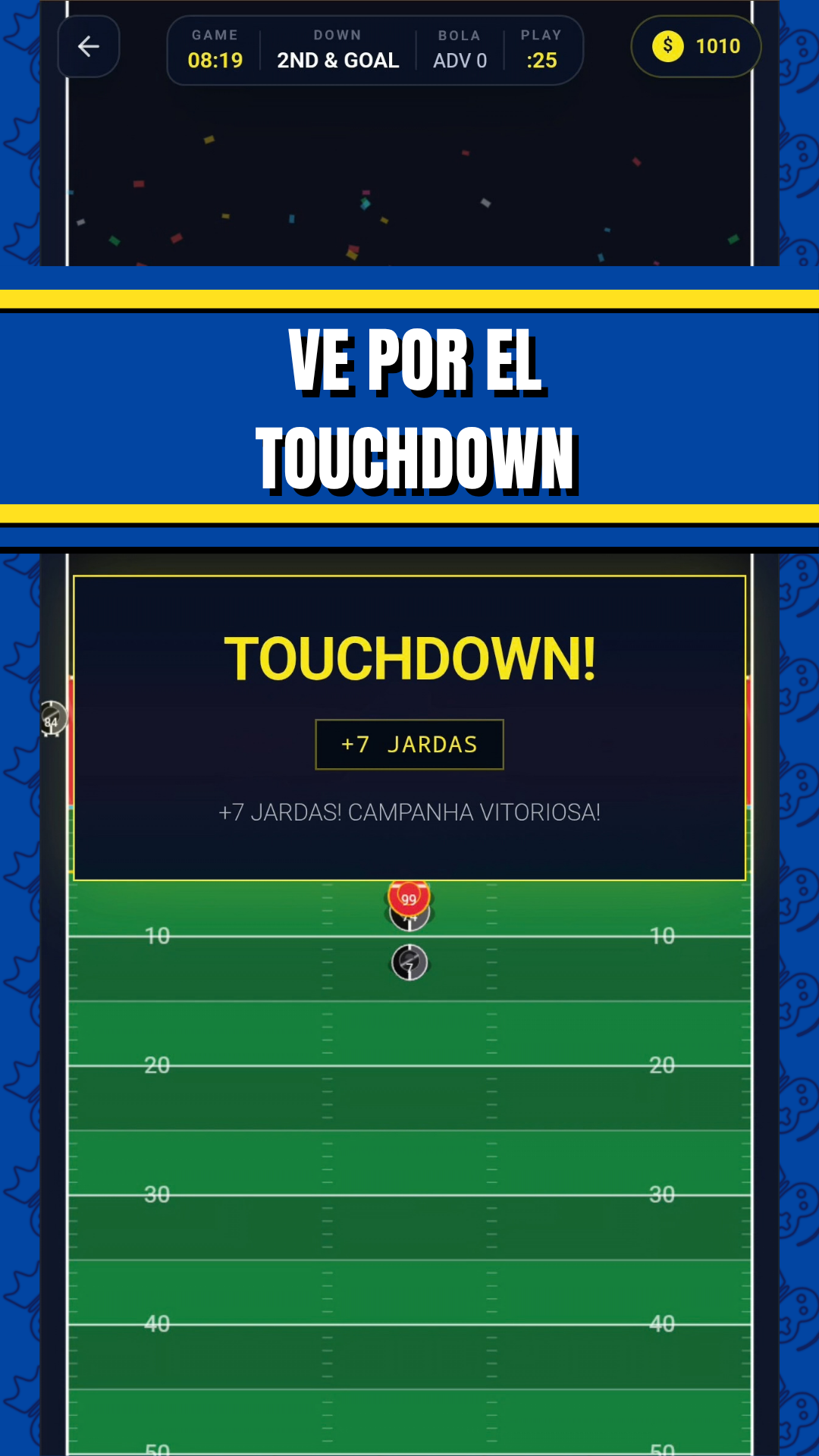 Ve por el touchdown en Lança a Braba