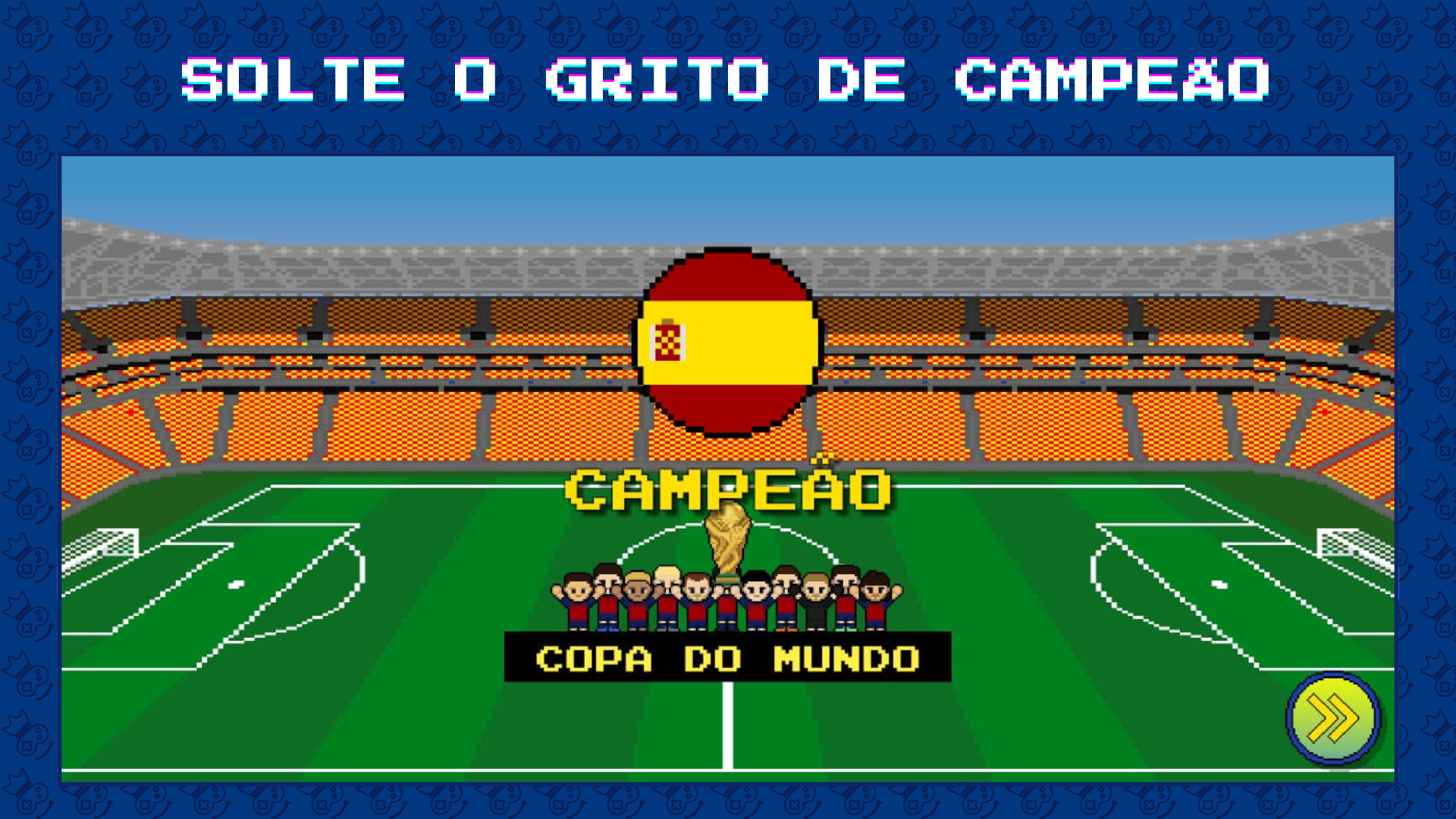 Tela de campeão no Olha a Batida